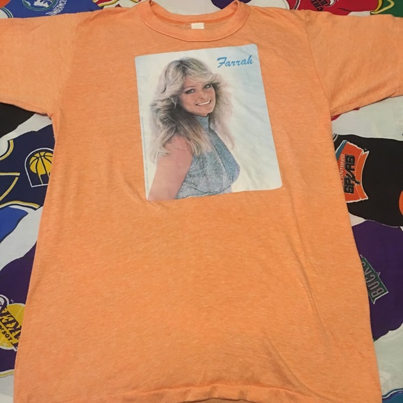 vintage farrah fawcett t shirt